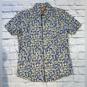BOSS ORANGE Multicolor Patterned Casual Shirt. Large